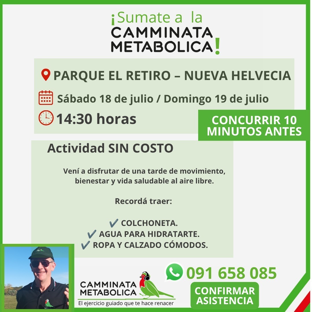 Próximo evento - Camminata Metabólica